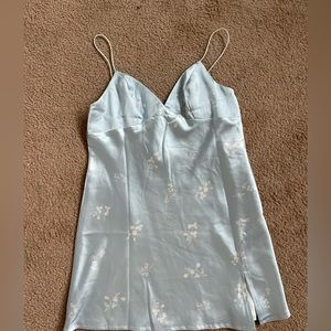 Princess Polly Tahini Mini Dress Blue